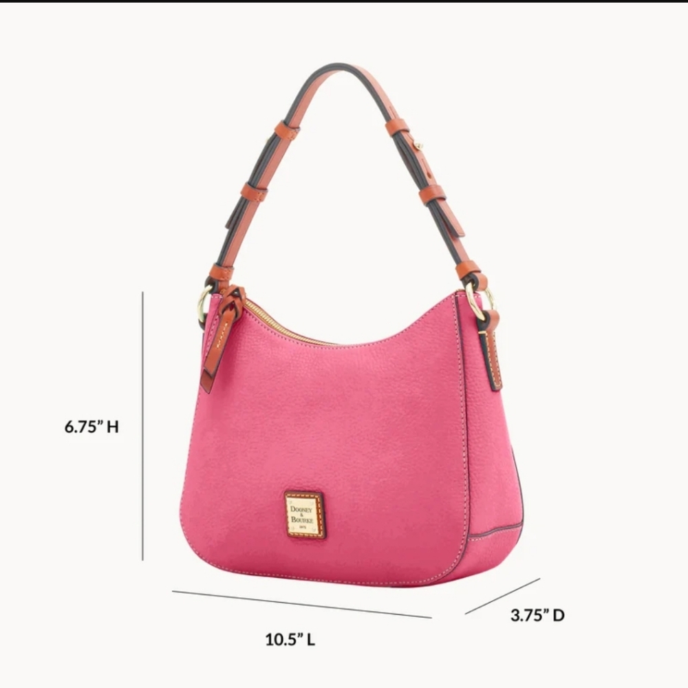Dooney & Bourke Small Kiley Hobo "Elephant" Color (Taupe) NWT - Picture 10 of 11